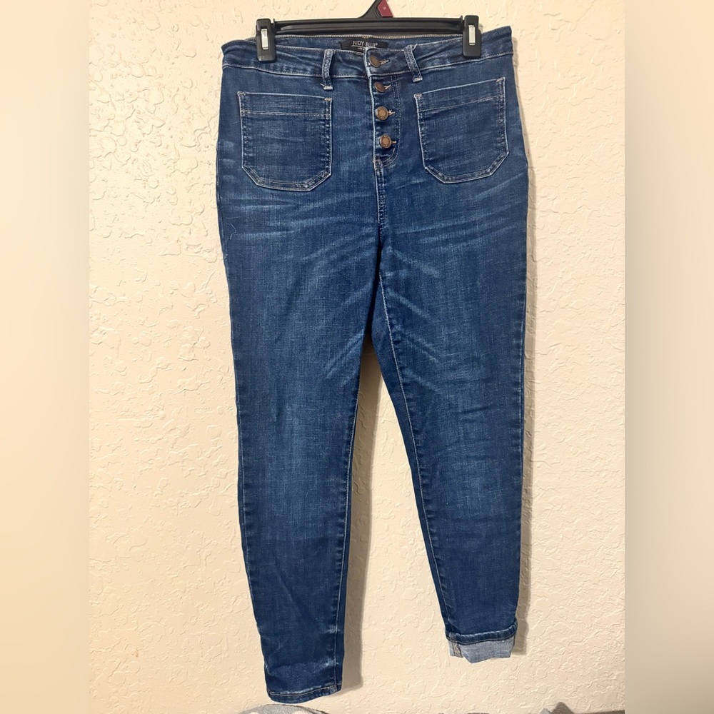 Judy blue High-Rise Dark Blue Women’s Button-Fly Jeans